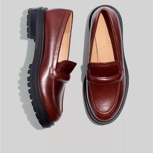 Leather loafers